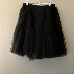 New in Package Black Skirt with Ruffled Tiers : long Tutu and lined